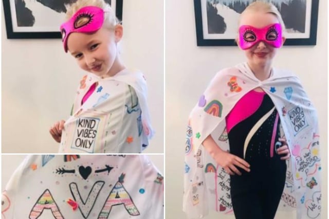 Ava has raised more than £100 for charity.