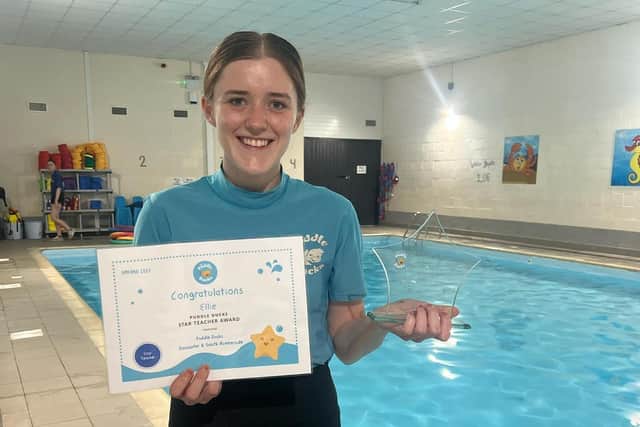 Ellie Priestley, a swimming teacher at Puddle Ducks Doncaster and South Humberside