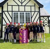 The Hundred Trophy is visiting girls' schools and cricket clubs across Yorkshire ahead of the 2025 competition