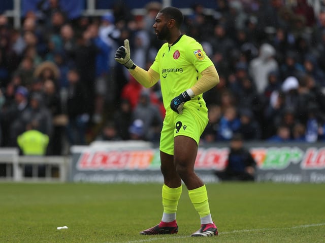 The 20-year-old Hull City goalkeeper arrived on deadline day on a loan deal until the end of the campaign. He's previously been on the books of Tottenham Hotspur and spent a small portion of time on loan at Stevenage last season.