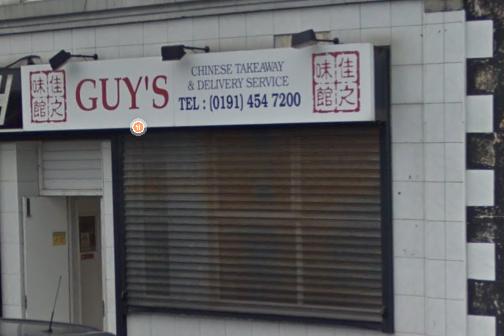 Guy's Chinese Takeaway at 196A Green Lane, South Shields, Tyne & Wear, NE34 0TQ. Last inspected on March 16, 2020.