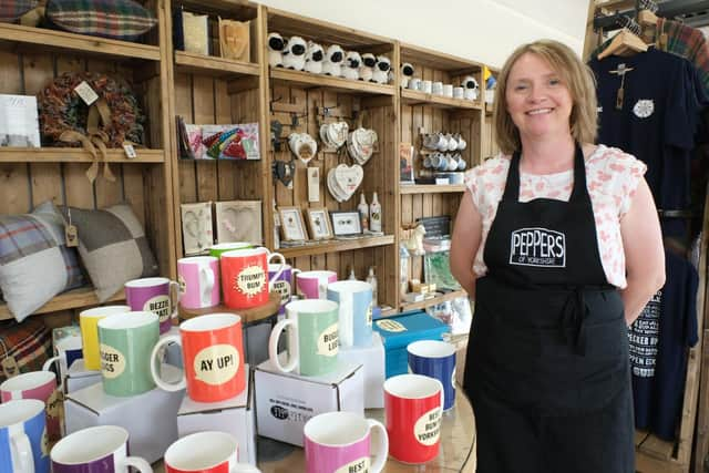 She sells items that celebrate Yorkshire.