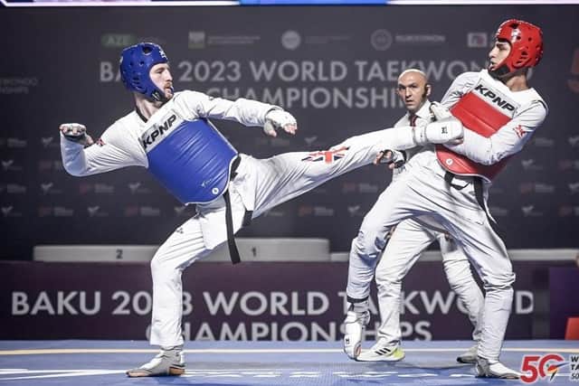 Doncaster's Bradly Sinden has his sights on Olympic gold. Photo: World Taekwondo