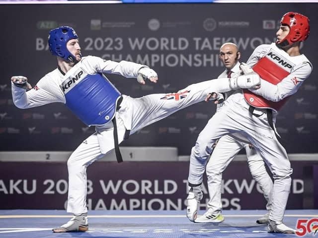 Doncaster's Bradly Sinden has his sights on Olympic gold. Photo: World Taekwondo
