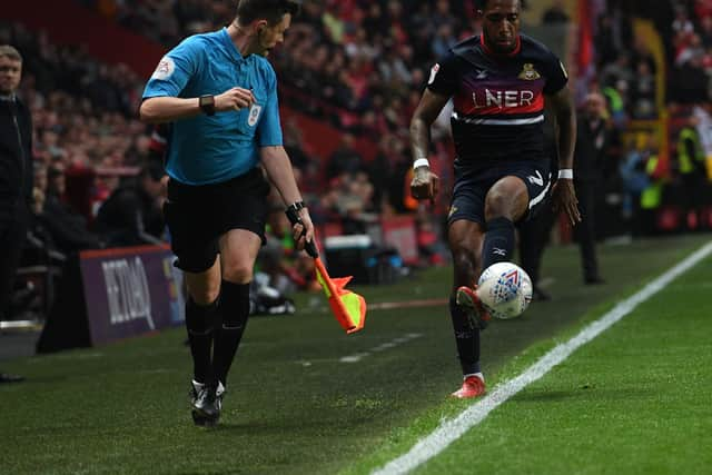 Mallik Wilks in action for Rovers last season. Picture: Howard Roe/AHPIX