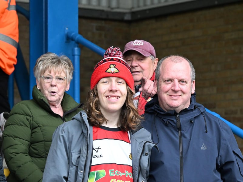 Doncaster Rovers were backed by a big away following as they officially sealed a play-off place.