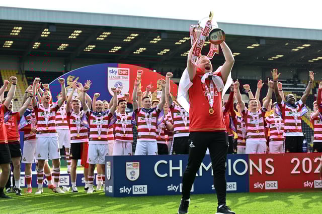 A 2-1 win at Notts County saw Rovers crowned League Two champions, sparking these scenes of jubilant celebrations.