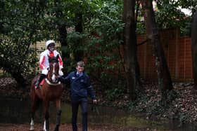 Goshen ridden by Jamie Moore. Photo by Alex Davidson/Getty Images