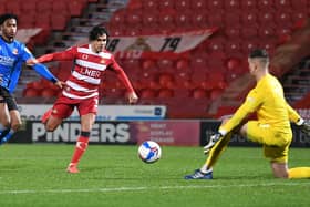 Reece James fires in his second goal against Swindon Town. Picture: Howard Roe/AHPIX
