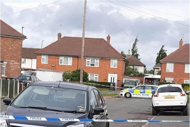 Chalmers Drive was also sealed off by police following a three car colllision where men threatened each other with weapons, followed by shots being fired a few hours later in 2021.