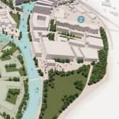 An artist's impression of the Waterfront development close to Doncaster town centre