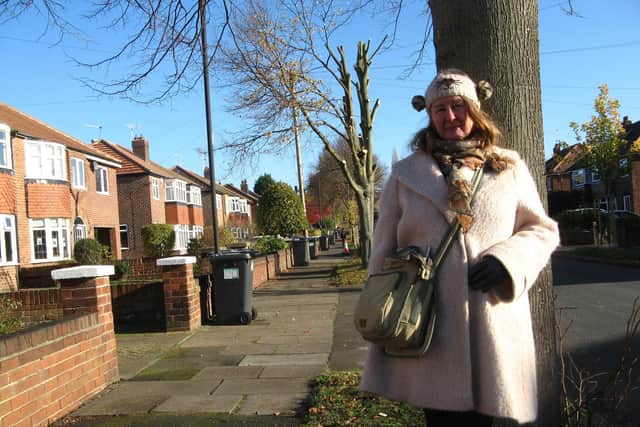 Green Party member Kate Needham on Middlefield Road