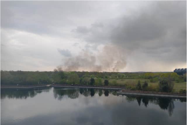 The huge fire has been spotted from across Doncaster. (Photo: Phil Beaumont).