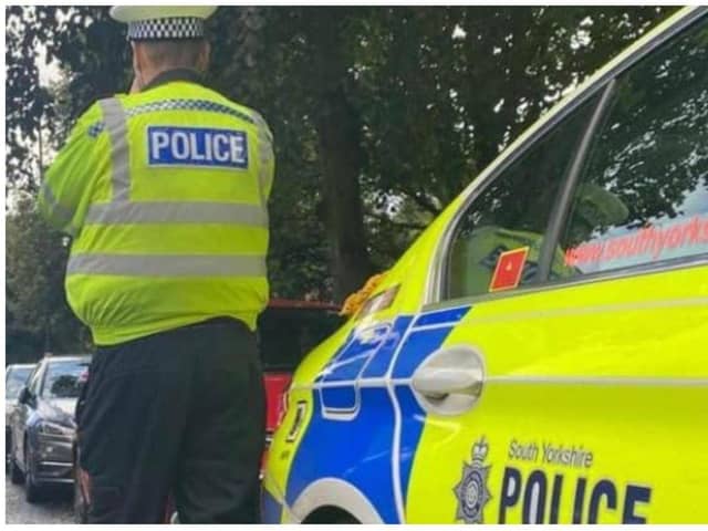 Emergency services were called folllowing the collision at a Doncaster roundabout.