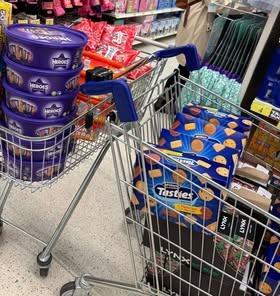 Shopping for treats.