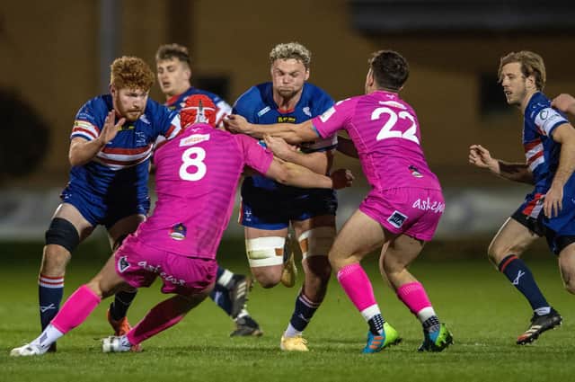 Jack Davies looks to make ground for Knights. Photo: Bruce Rollinson