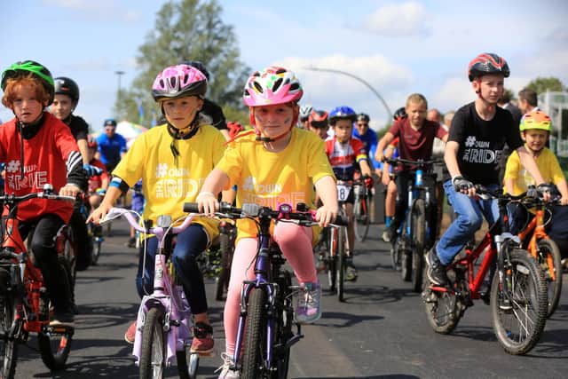 The opening of the Doncaster Cycle Track. Pictures and video: Chris Etchells / The Star