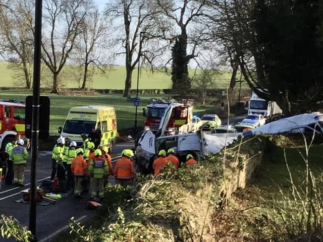 Emergency services have been at the scene throughout the morning.