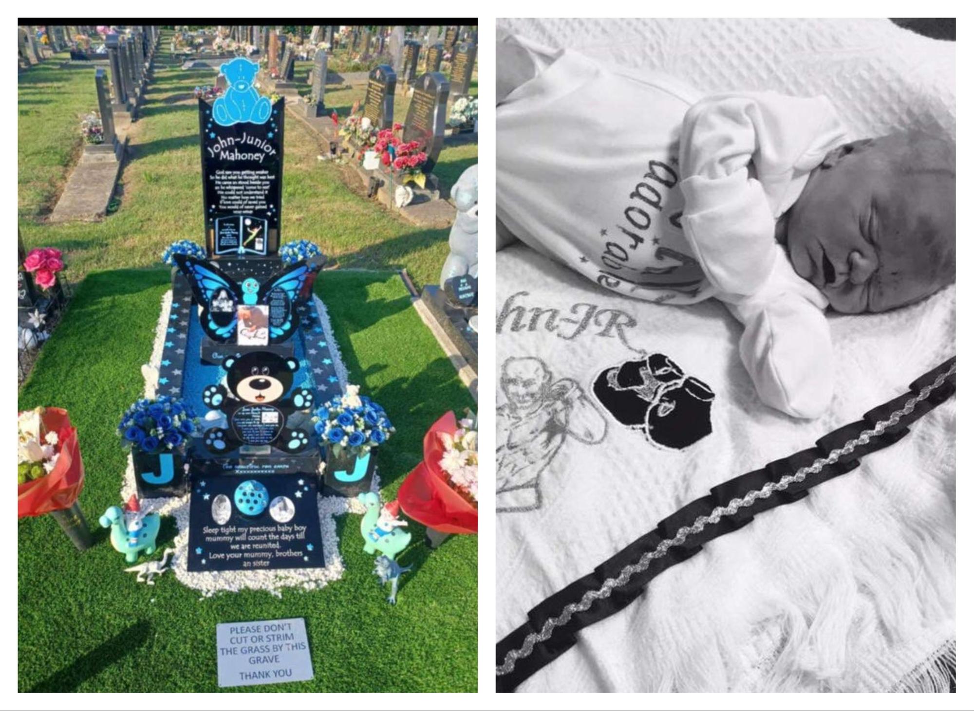 Mum's upset after being told to remove colourful mementoes from son's ...