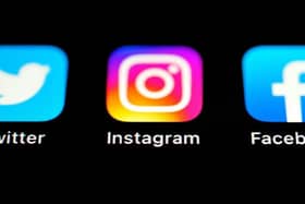 Boycott: Twitter, Instagram and Facebook Apps on an Iphone screen. Many sports are boycotting social media this weekend in a unified stand against racism and discrimination.
