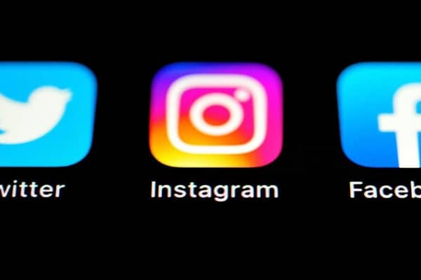 Boycott: Twitter, Instagram and Facebook Apps on an Iphone screen. Many sports are boycotting social media this weekend in a unified stand against racism and discrimination.