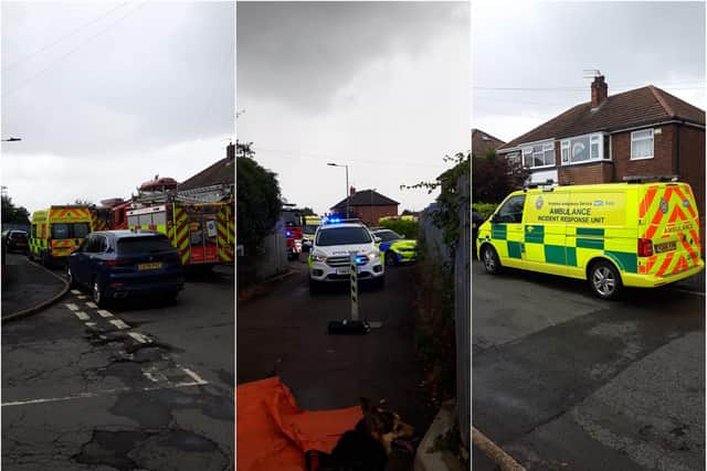 Emergency services at the scene of the river 'rescue' at the River Don. (Photos: Mark Laidler).