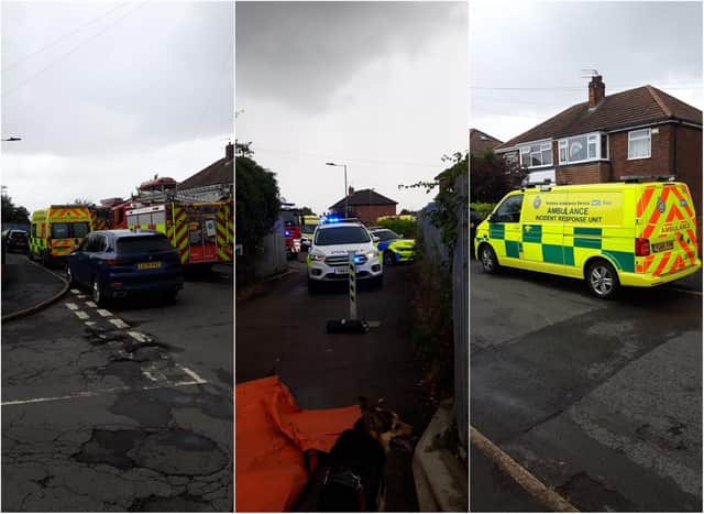 Emergency services at the scene of the river 'rescue' at the River Don. (Photos: Mark Laidler).