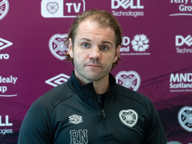 Hearts boss Robbie Neilson revealed he was shown two yellow cards for complaining about an incident between Juninho Bacuna and his player Stephen Kingsley, expressing the Rangers player should have been sent off. He said: “I am more disappointed with the fourth official because the boy has grabbed Stephen Kingsley by the throat and that is a red card in anyone’s book.” (Evening News)