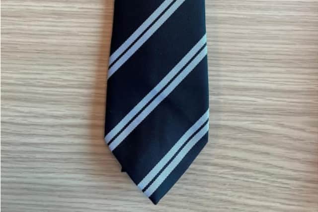 Pupils will wear ties made from recycled plastic bottles.