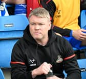 Grant McCann's side hold a two-goal lead heading into the second leg of their semi-final with Crewe.