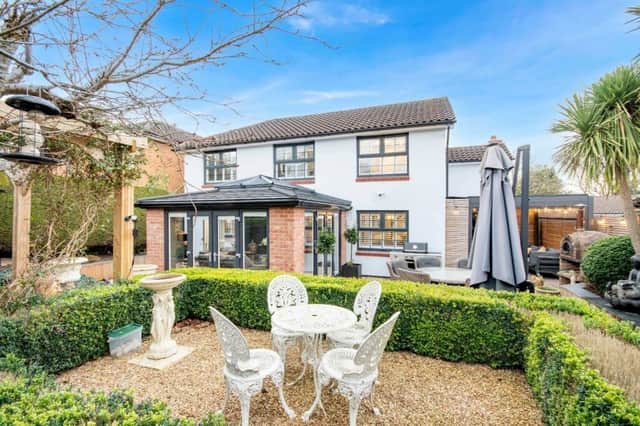 The Bawtry property has landscaped gardens with a choice of seating areas.