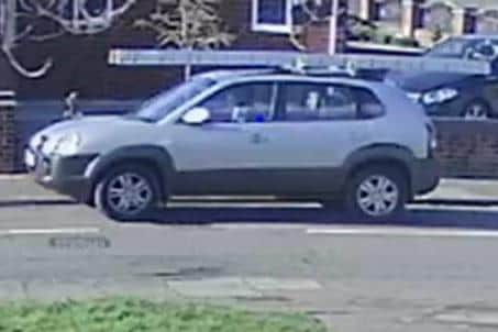 CCTV image of the thief's vehicle