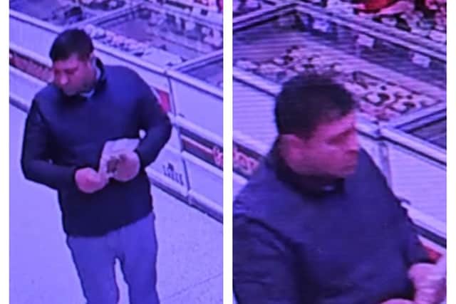 Police have issued CCTV images of a man wanted over a mobile phone theft in Doncaster.