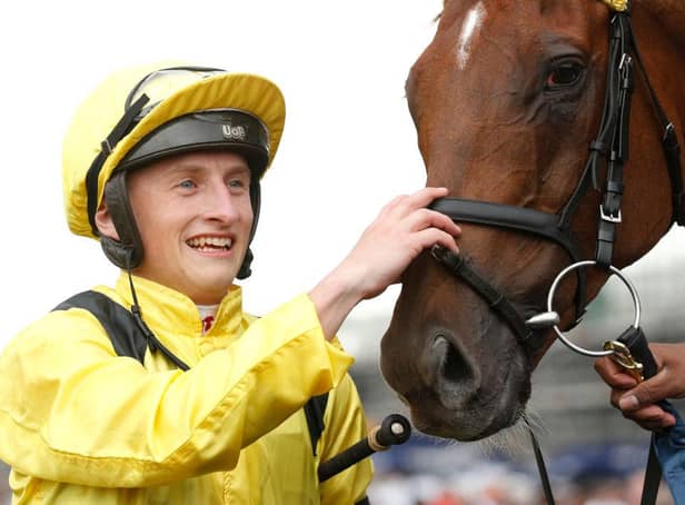 Tom Marquand and Addeybb. Photo by Jason McCawley/Getty Images for the Australian Turf Club