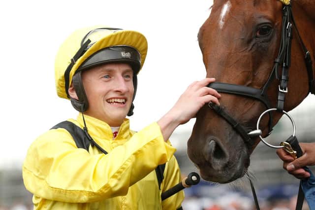 Tom Marquand and Addeybb. Photo by Jason McCawley/Getty Images for the Australian Turf Club