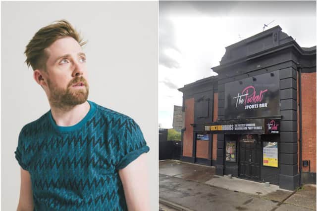 Ricky Wilson says he is living in Mexborough while his house is being renovated and suggested meeting the Rev Kate Bottley for a drink in The Pocket snooker hall.