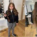 Ella had 15 inches of hair chopped off for charity.