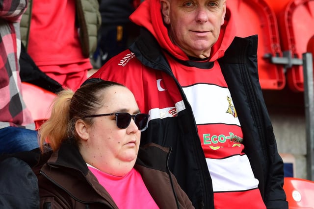 Doncaster Rovers fans watched their side blow away Barrow in the closing minutes for three more crucial points.