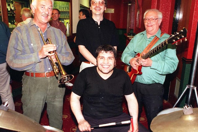 The Terry Allonby Quartet ready for their 10th anniversary concert at the civic theatre, Doncaster in 1999. They are, left to right, trumpet Mo Naylor, keyboards Nigel Chapman, drums Mike Yates and the man himself Terry Allonby.