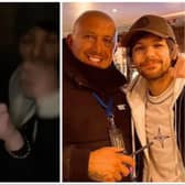 Doncaster singer Louis Tomlinson enjoyed a New Year's Eve night out in Doncaster, downing shots with fans and posing for pictures with security staff.