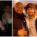Doncaster singer Louis Tomlinson enjoyed a New Year's Eve night out in Doncaster, downing shots with fans and posing for pictures with security staff.