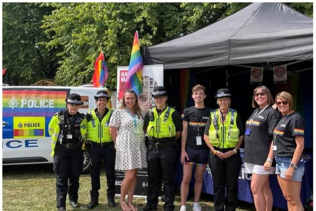 South Yorkshire Police joined in the Doncaster Pride celebrations.