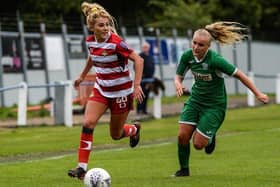 Sophie Scargill in action for Doncaster Rovers Belles.