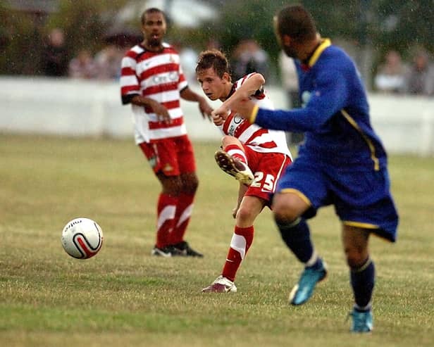 James Baxendale in Doncaster Rovers colours. He hopes to borrow youngsters from his former club.