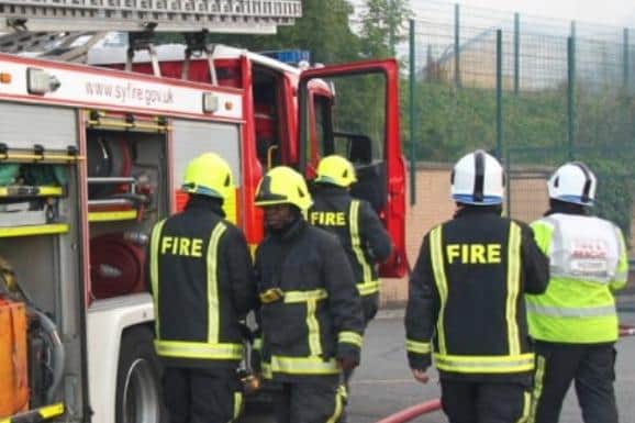Firefighters were called to a Doncaster house fire