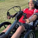 Darren Sables is handcycling across Europe to raise funds for charity.