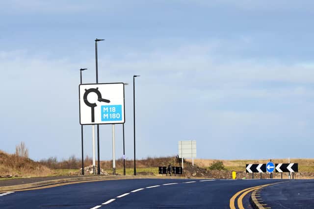 The new link road in Stainforth, which now joins the village to the M18. Picture: NDFP-05-01-21-StainforthLinkRoad 5-NMSY
