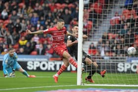 Tiago Cukur slots home the winning goal. Picture: Howard Roe/AHPIX LTD