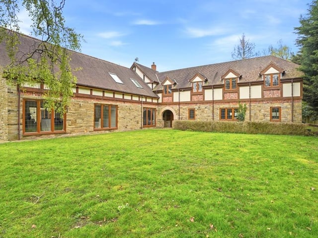 The rear of the property.