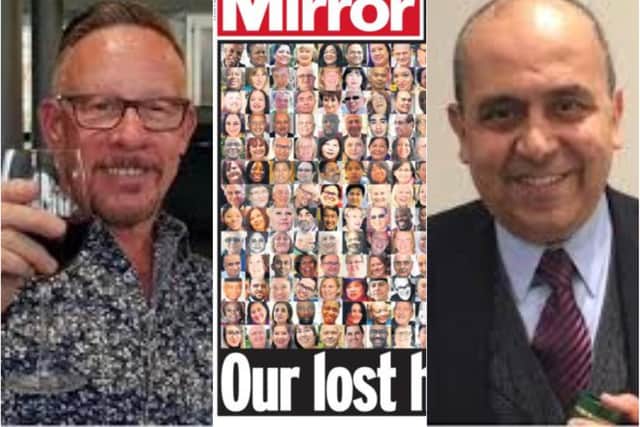 Kevin Smith and Dr Medhat Atalla are among those honoured on the Daily Mirror's front page.